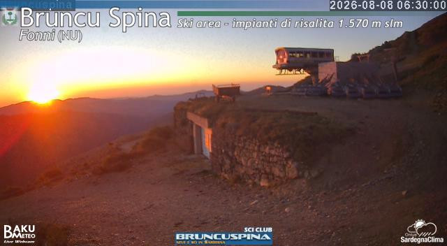 time-lapse frame, Bruncu Spina webcam