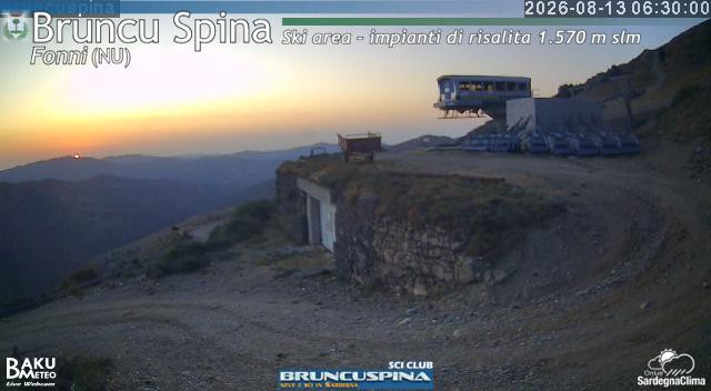 time-lapse frame, Bruncu Spina webcam
