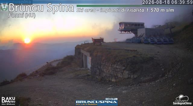 time-lapse frame, Bruncu Spina webcam