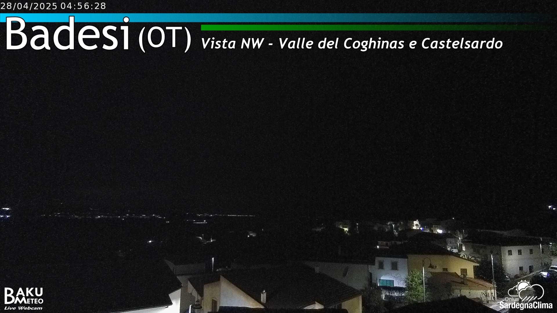 time-lapse frame, Badesi webcam