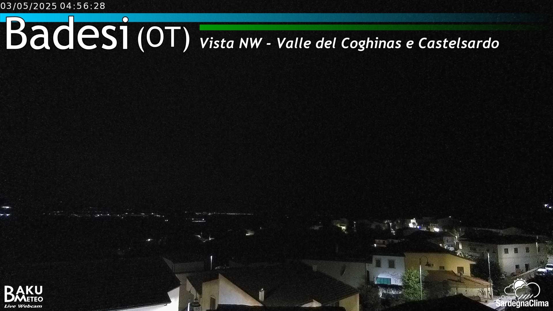 time-lapse frame, Badesi webcam