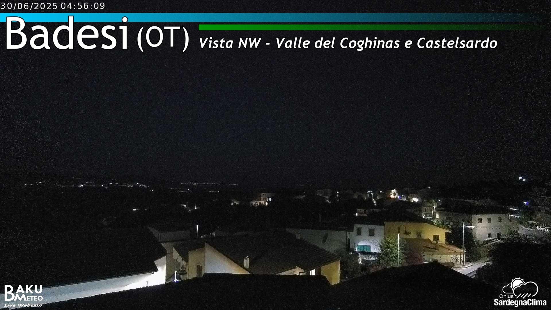 time-lapse frame, Badesi webcam
