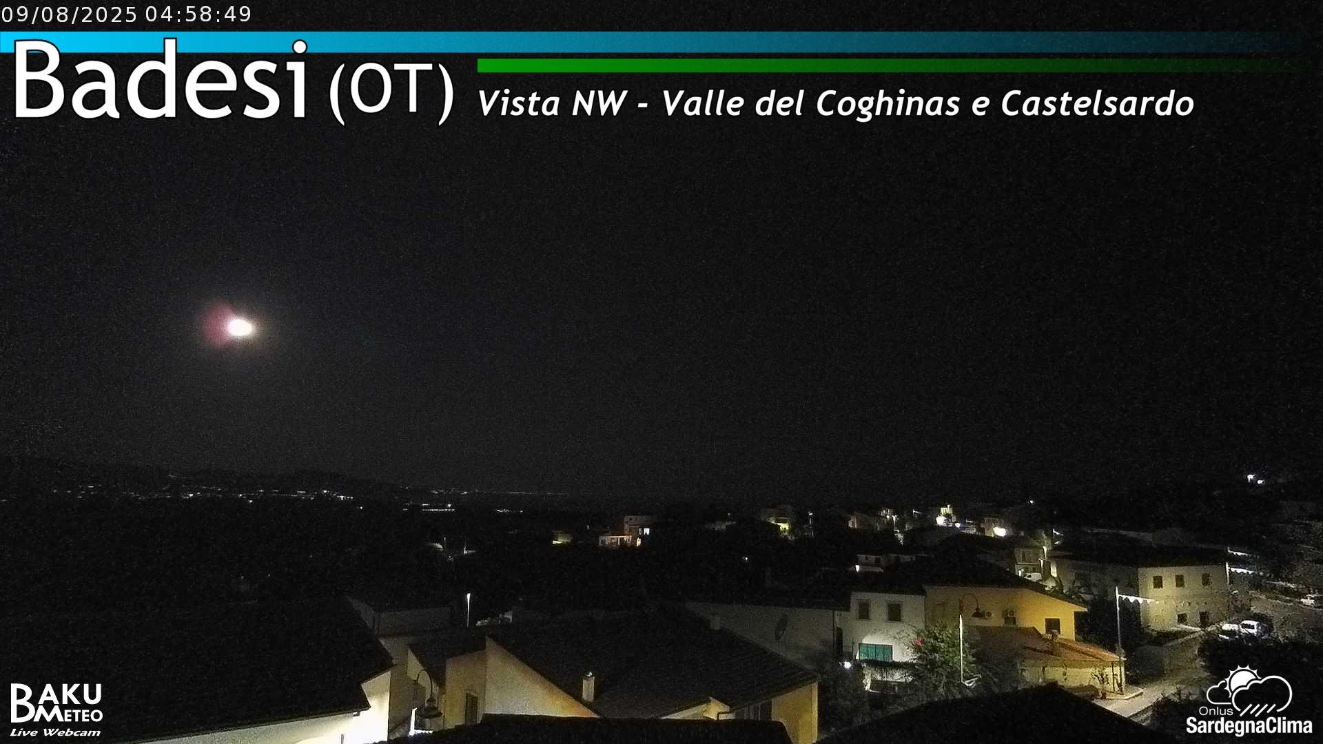 time-lapse frame, Badesi webcam