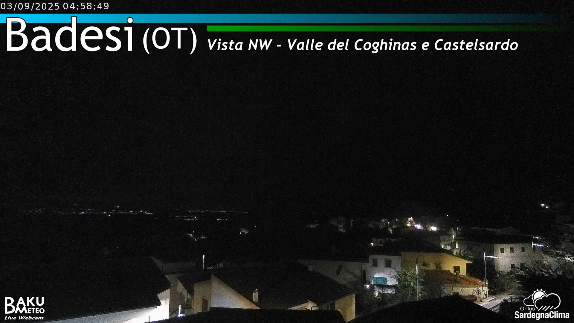 time-lapse frame, Badesi webcam