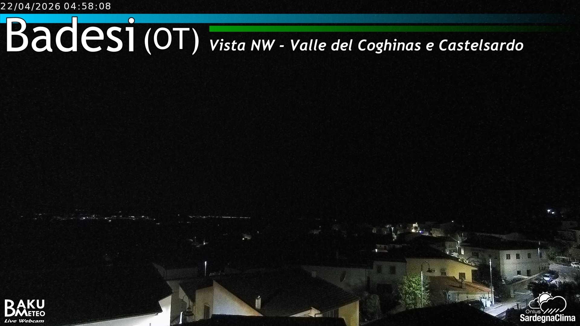 time-lapse frame, Badesi webcam
