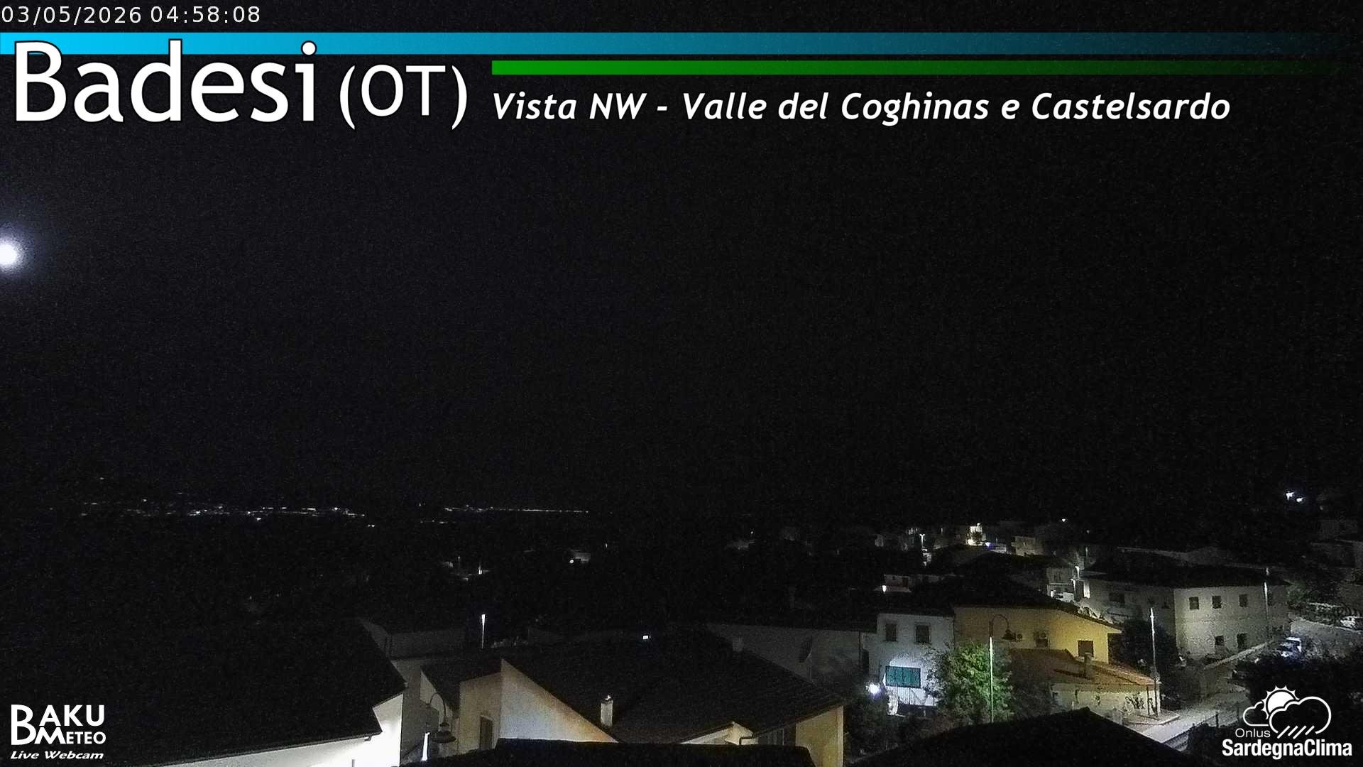 time-lapse frame, Badesi webcam