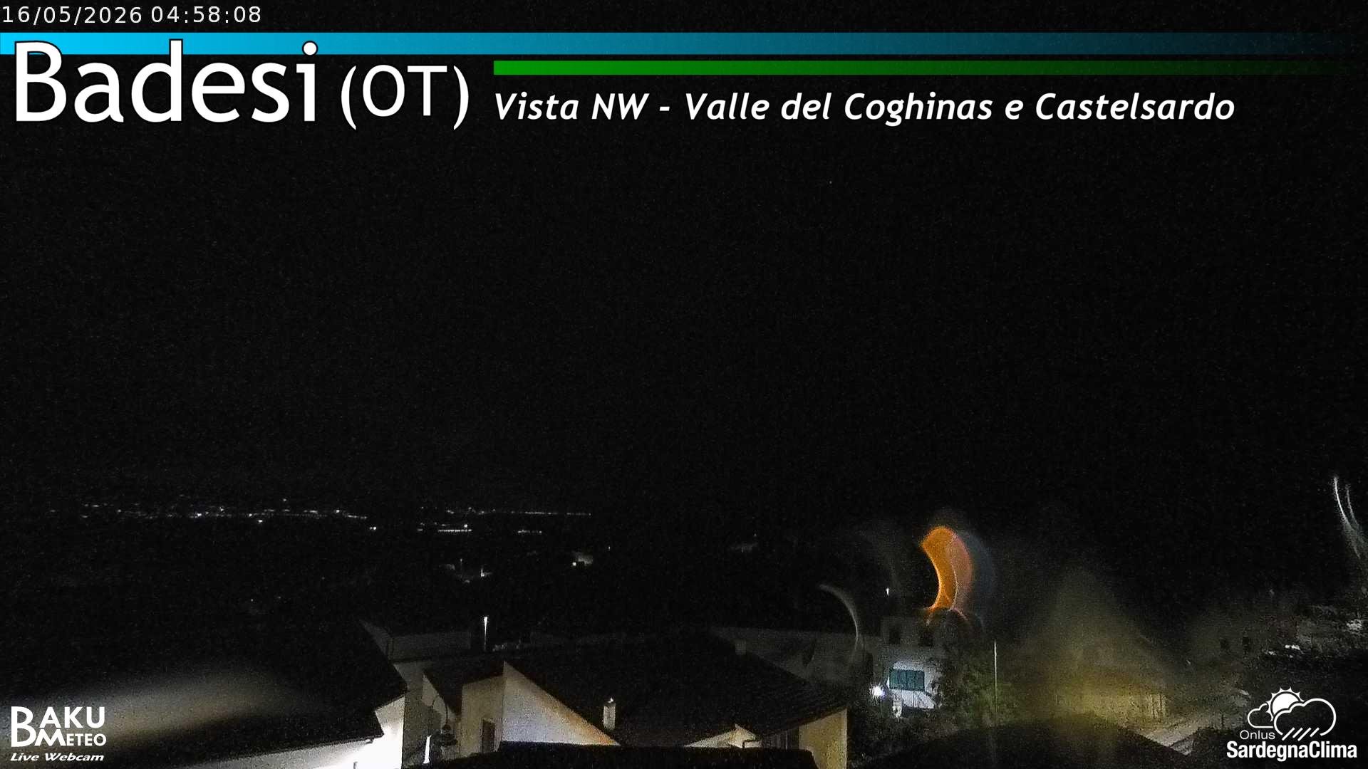 time-lapse frame, Badesi webcam