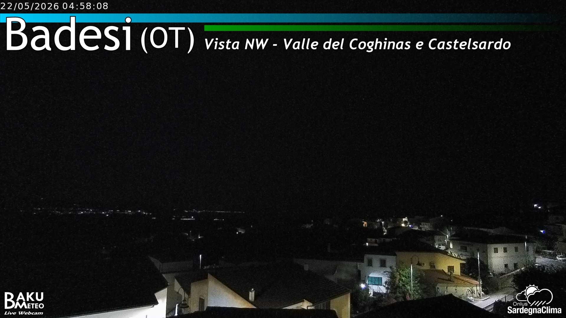 time-lapse frame, Badesi webcam