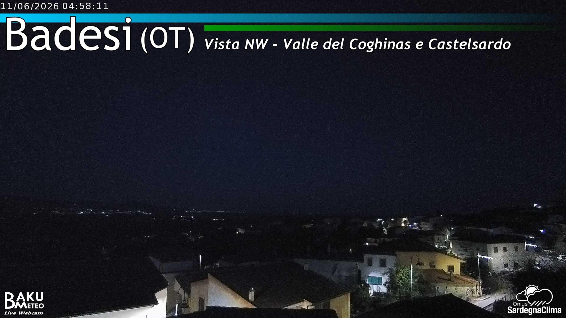 time-lapse frame, Badesi webcam
