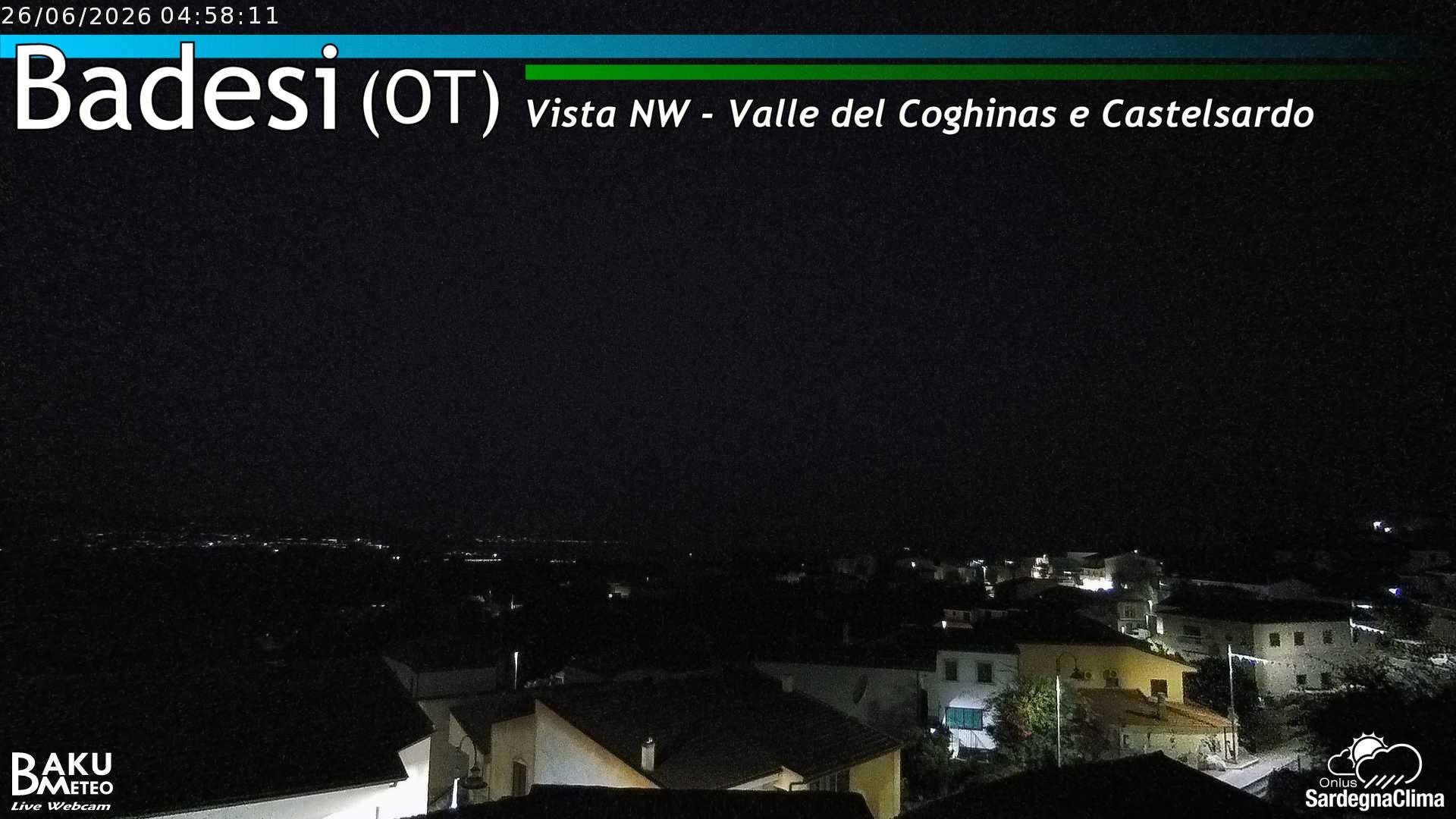 time-lapse frame, Badesi webcam