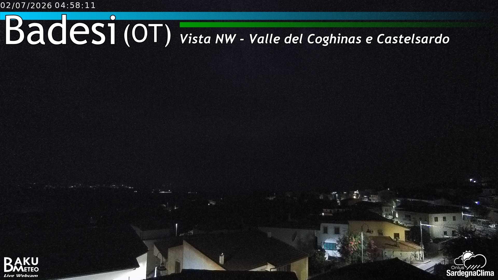 time-lapse frame, Badesi webcam