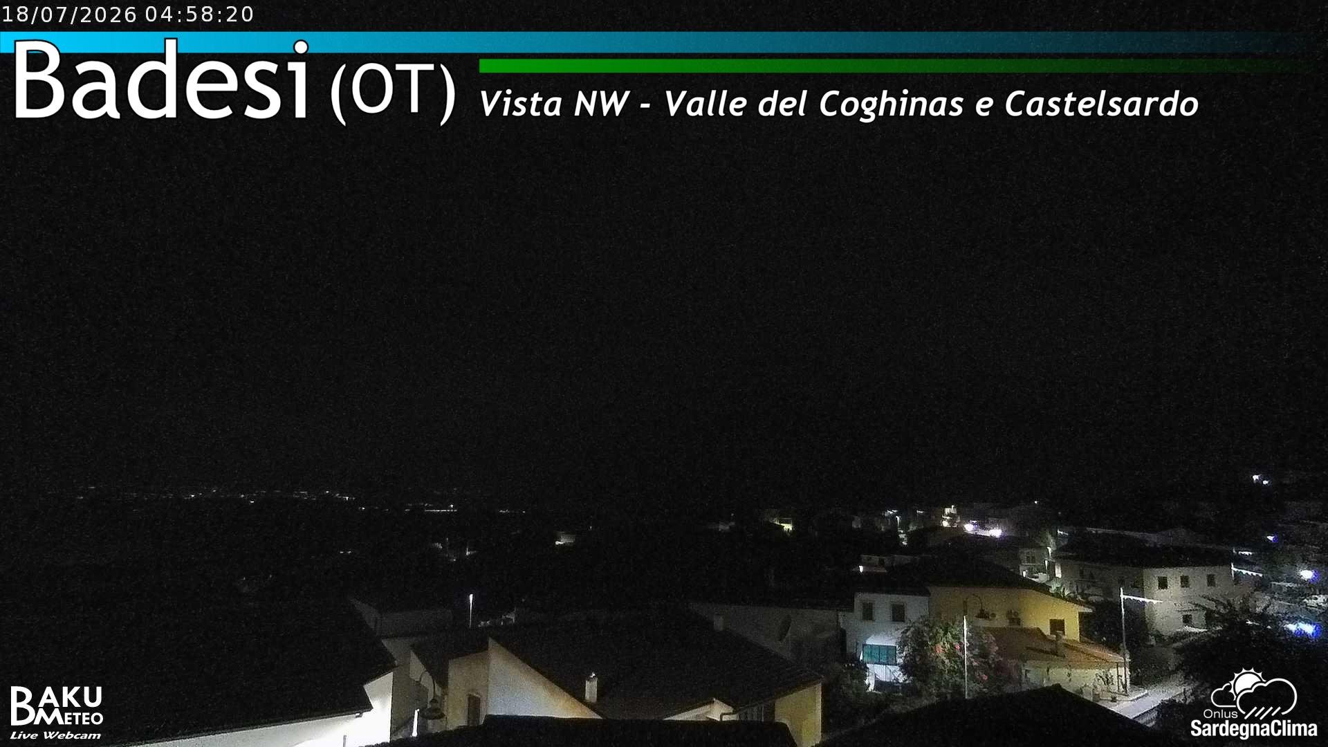 time-lapse frame, Badesi webcam