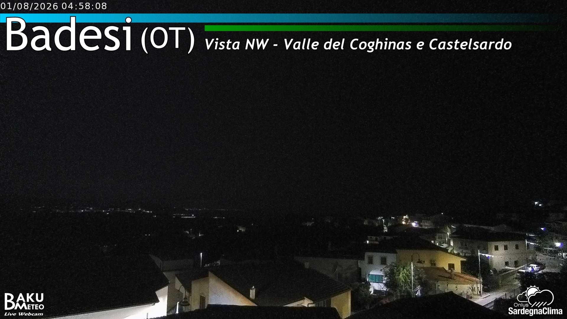 time-lapse frame, Badesi webcam