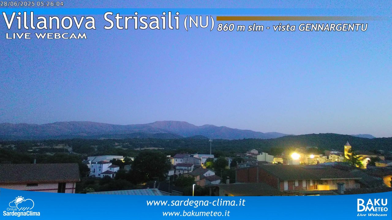 time-lapse frame, Villanova Strisaili webcam