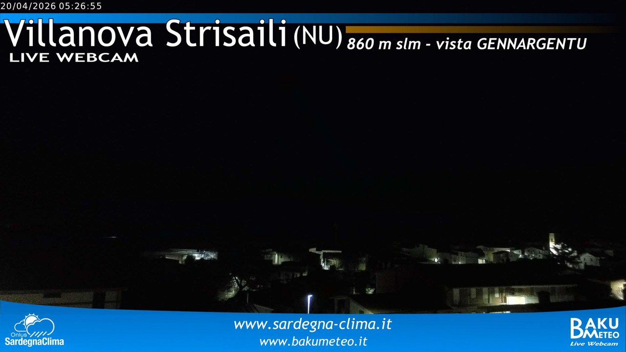 time-lapse frame, Villanova Strisaili webcam