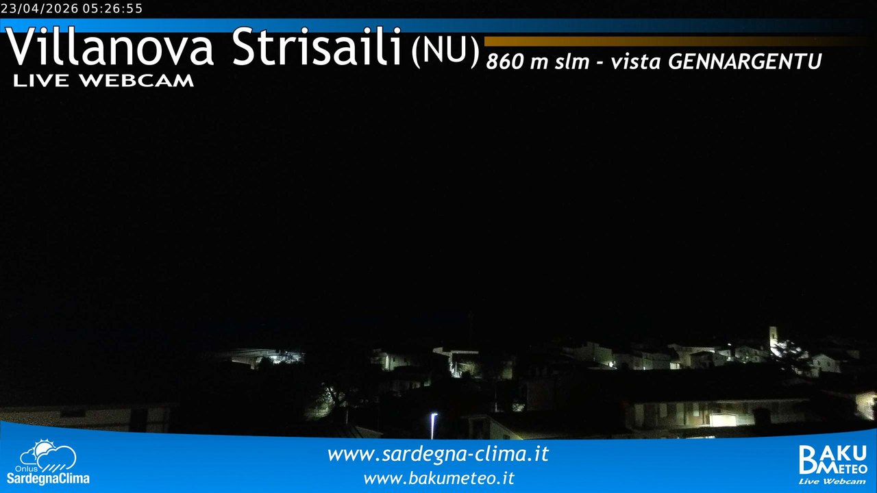 time-lapse frame, Villanova Strisaili webcam