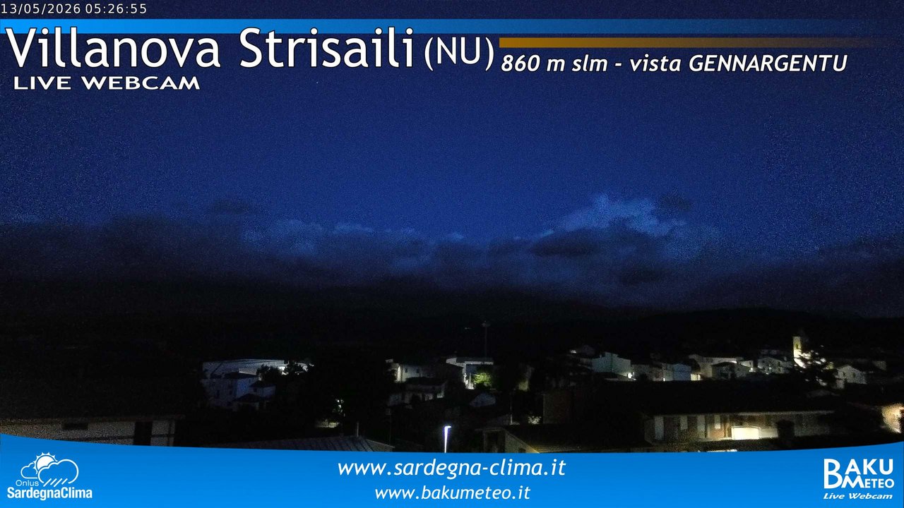 time-lapse frame, Villanova Strisaili webcam