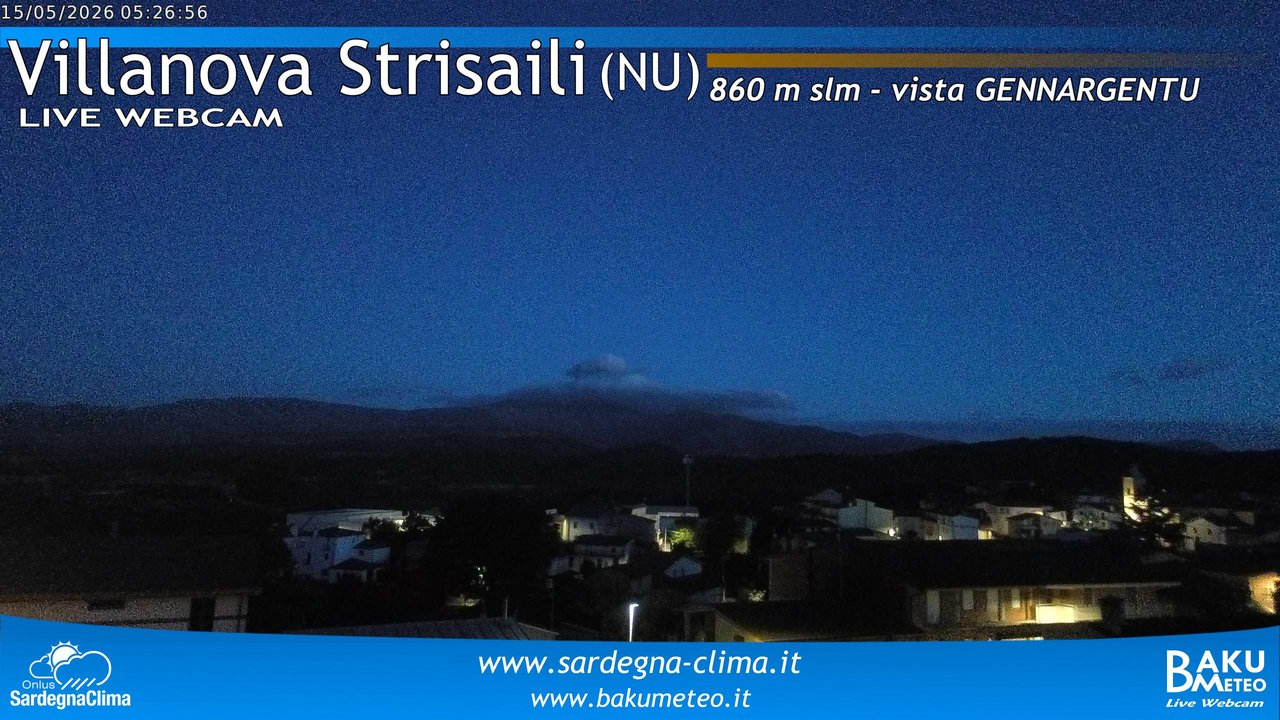 time-lapse frame, Villanova Strisaili webcam
