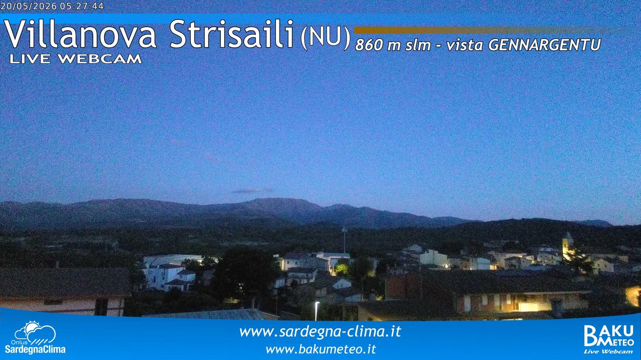 time-lapse frame, Villanova Strisaili webcam