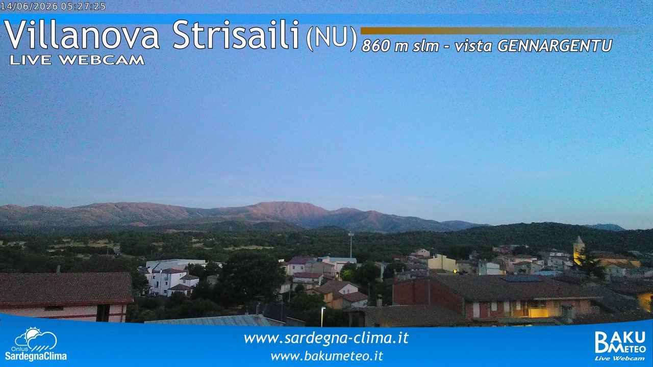 time-lapse frame, Villanova Strisaili webcam