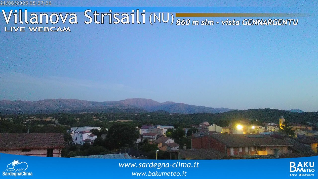 time-lapse frame, Villanova Strisaili webcam