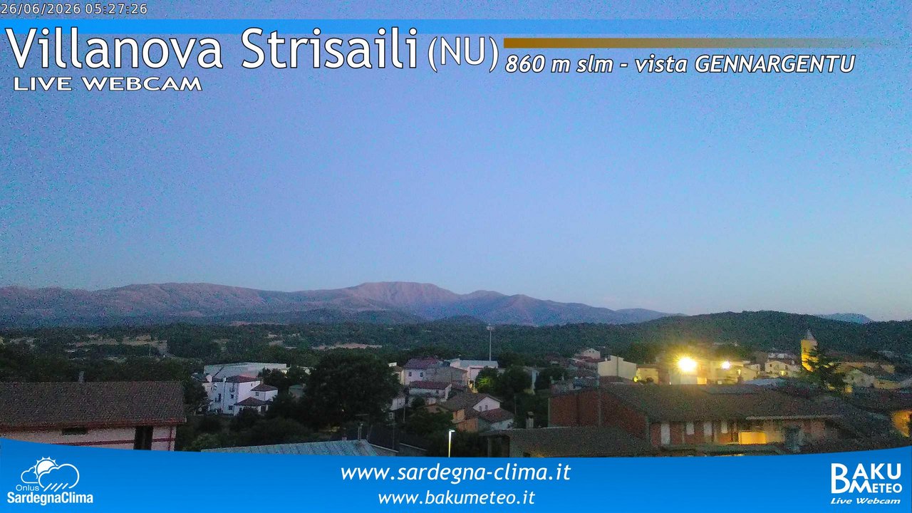 time-lapse frame, Villanova Strisaili webcam