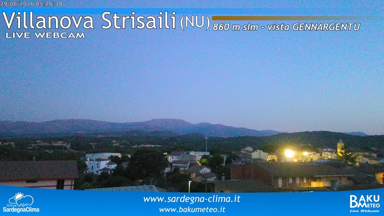 time-lapse frame, Villanova Strisaili webcam