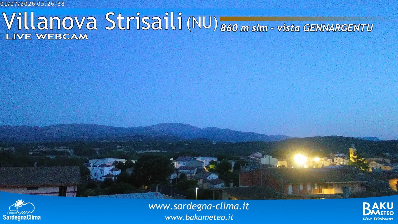 time-lapse frame, Villanova Strisaili webcam