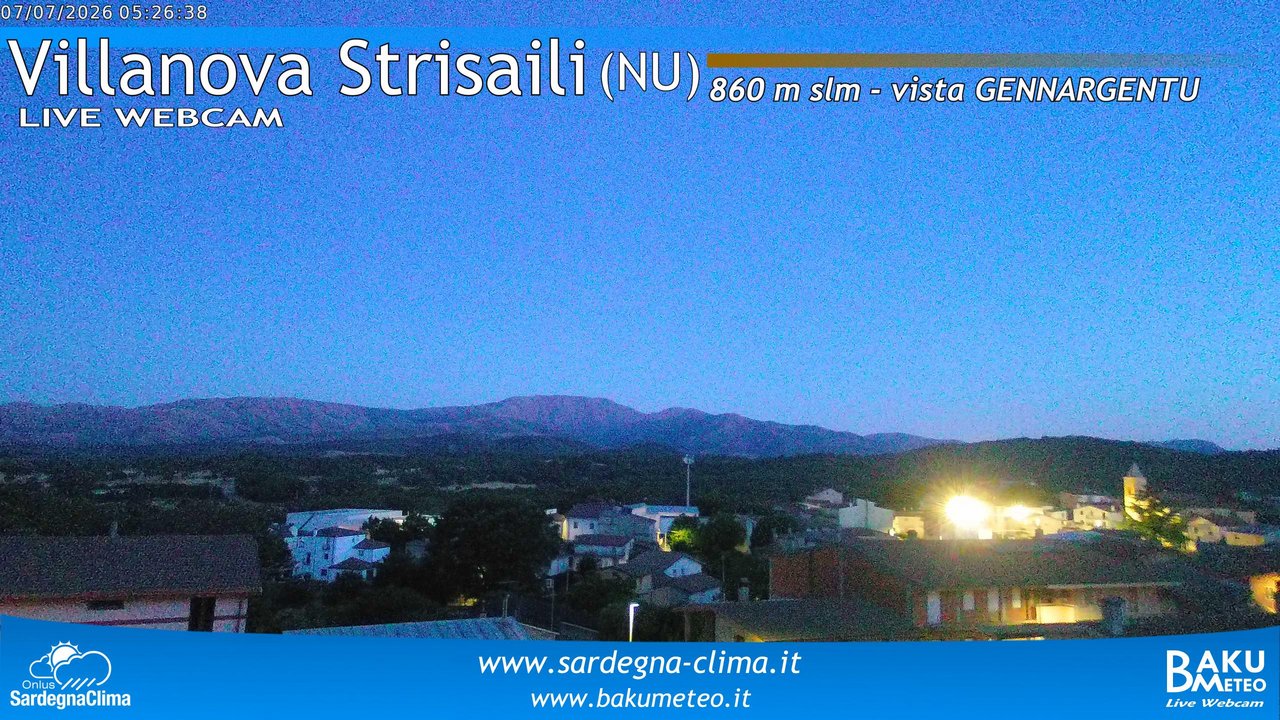 time-lapse frame, Villanova Strisaili webcam