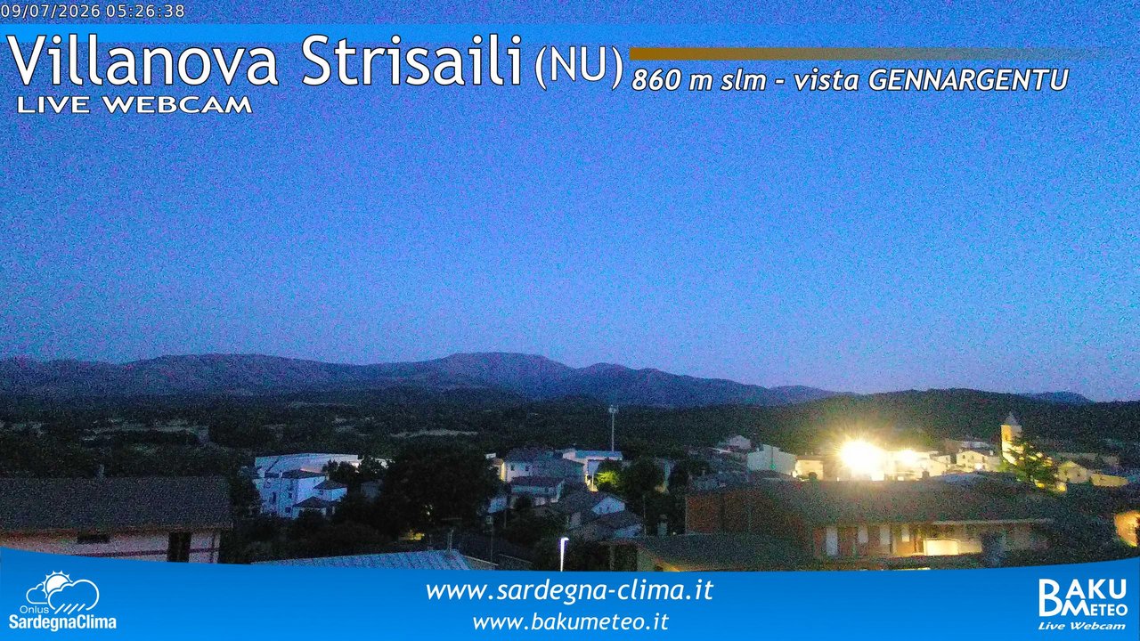 time-lapse frame, Villanova Strisaili webcam