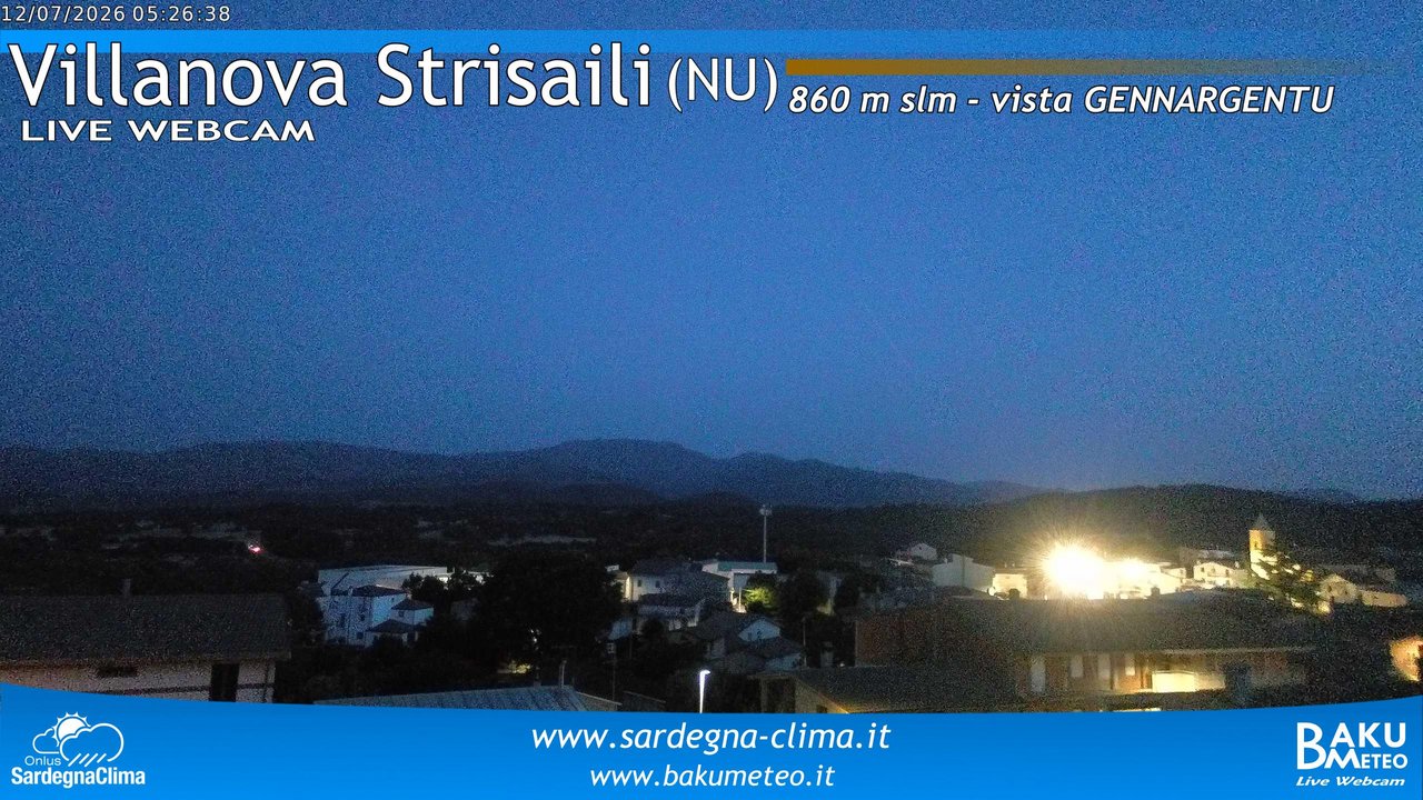 time-lapse frame, Villanova Strisaili webcam