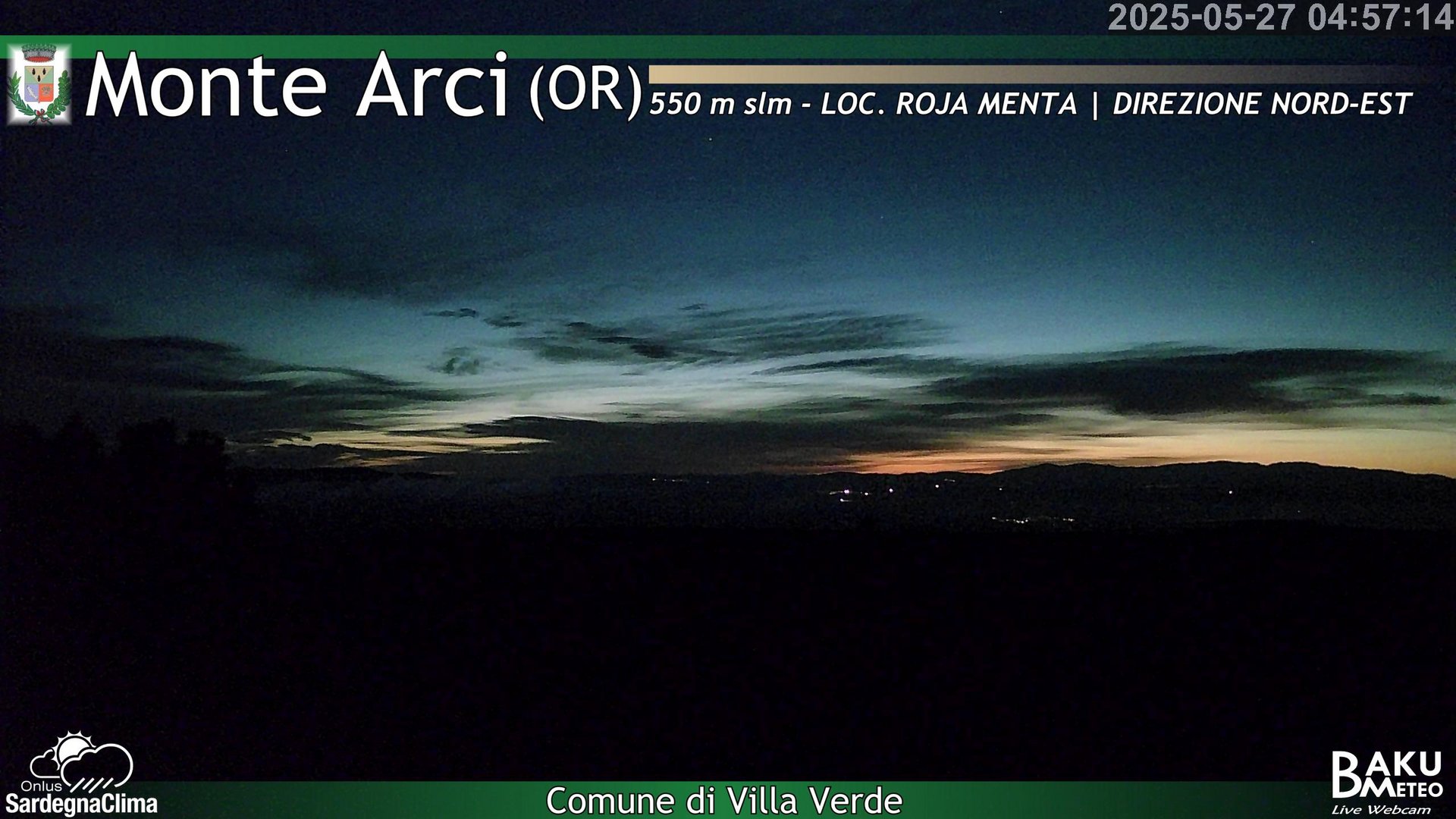 time-lapse frame, Roja Menta Nord webcam