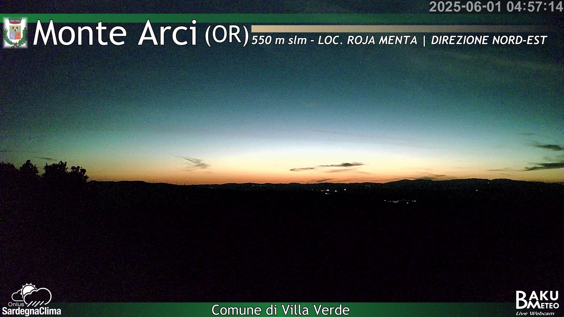 time-lapse frame, Roja Menta Nord webcam