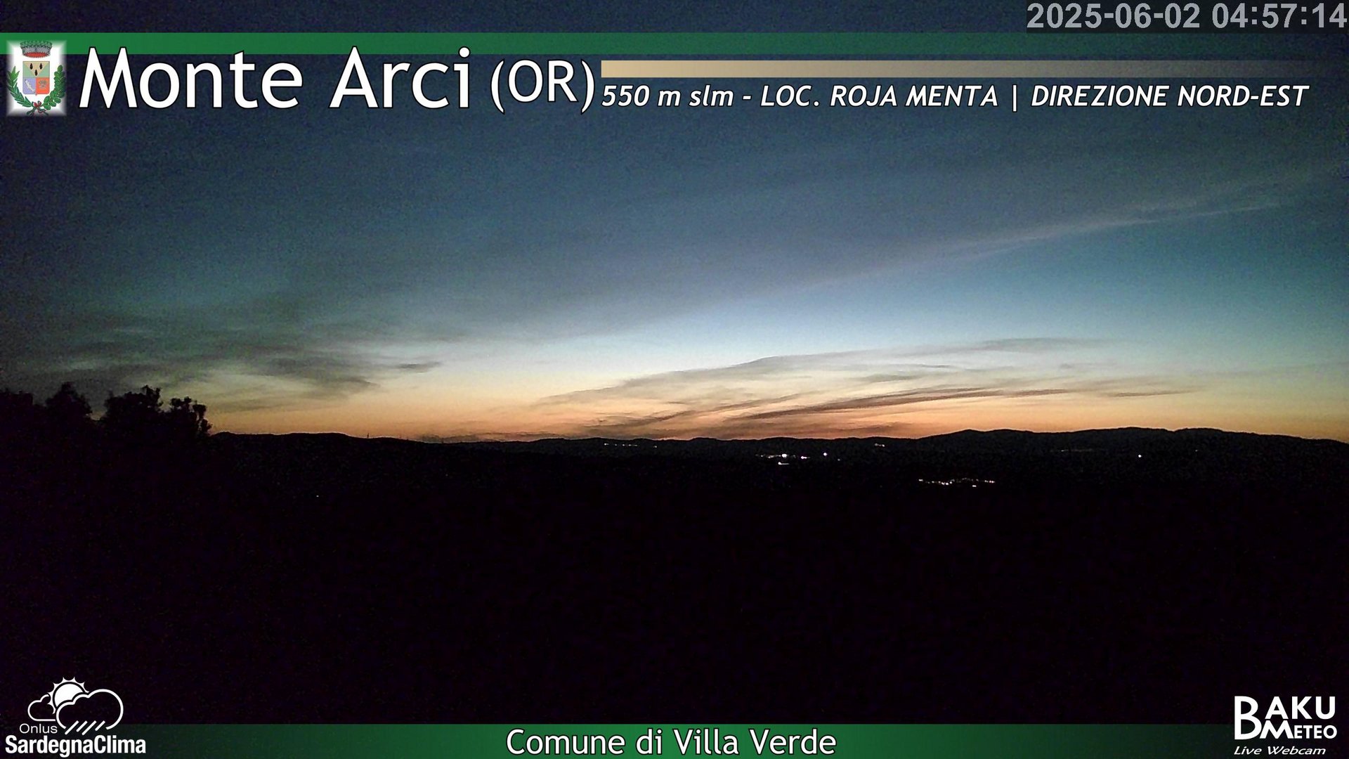 time-lapse frame, Roja Menta Nord webcam