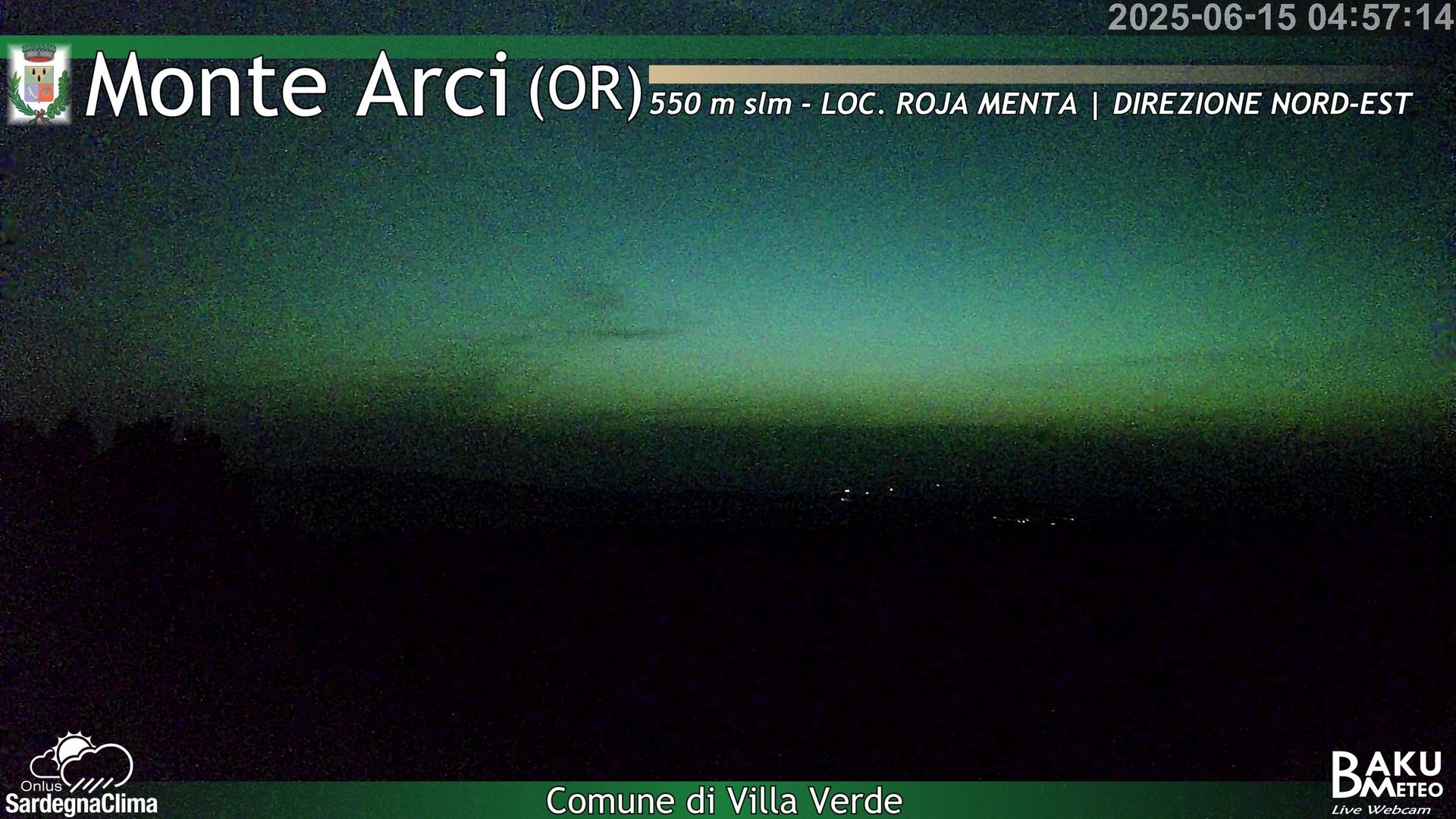 time-lapse frame, Roja Menta Nord webcam