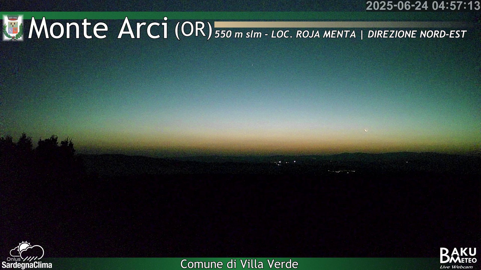 time-lapse frame, Roja Menta Nord webcam