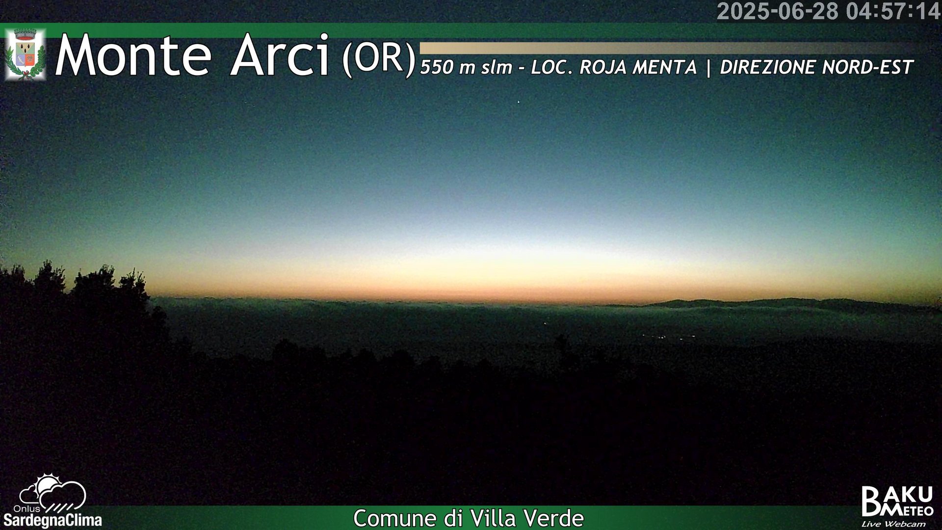 time-lapse frame, Roja Menta Nord webcam