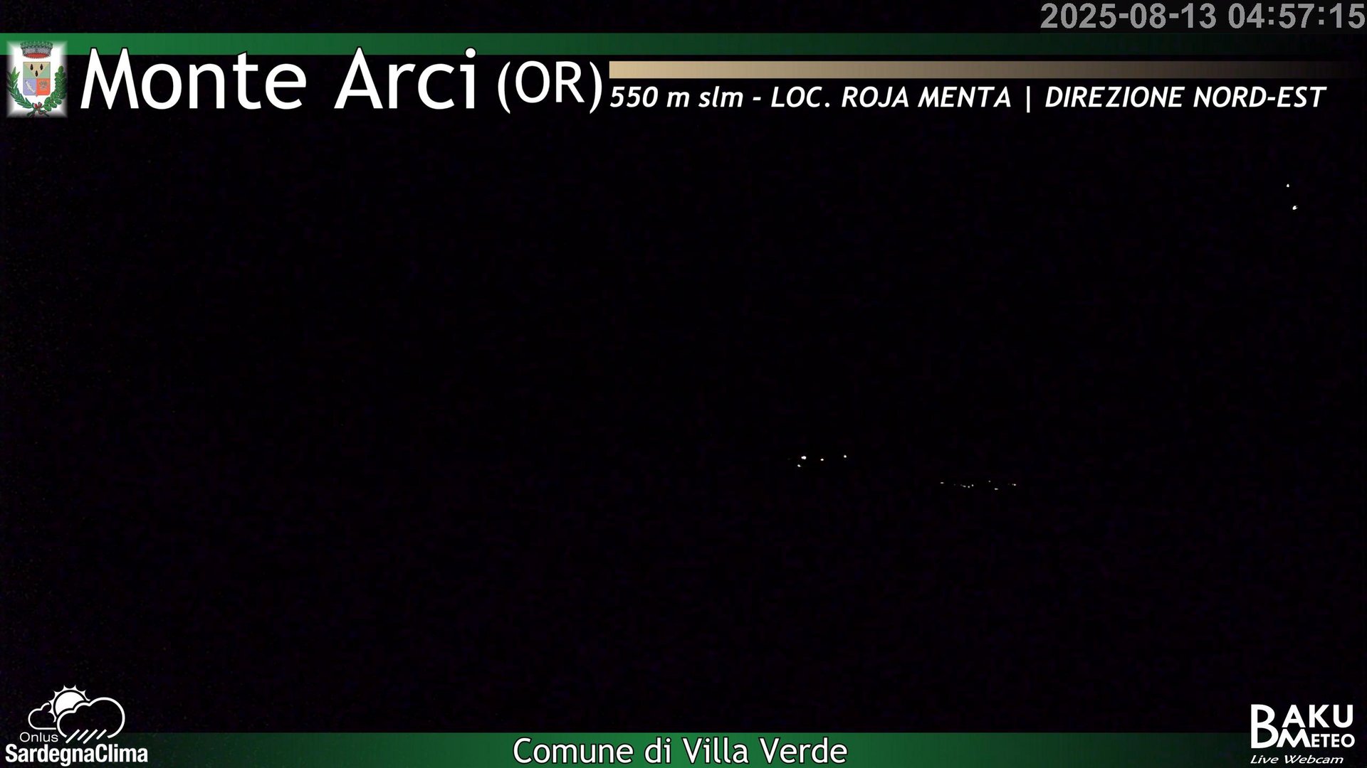 time-lapse frame, Roja Menta Nord webcam