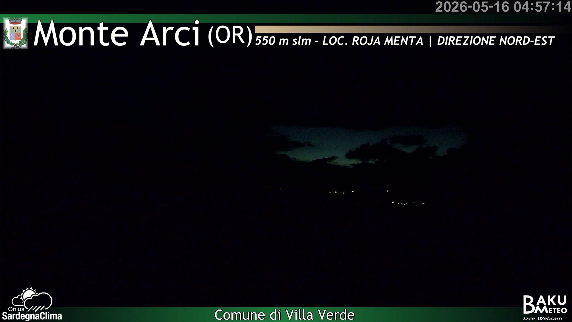 time-lapse frame, Roja Menta Nord webcam