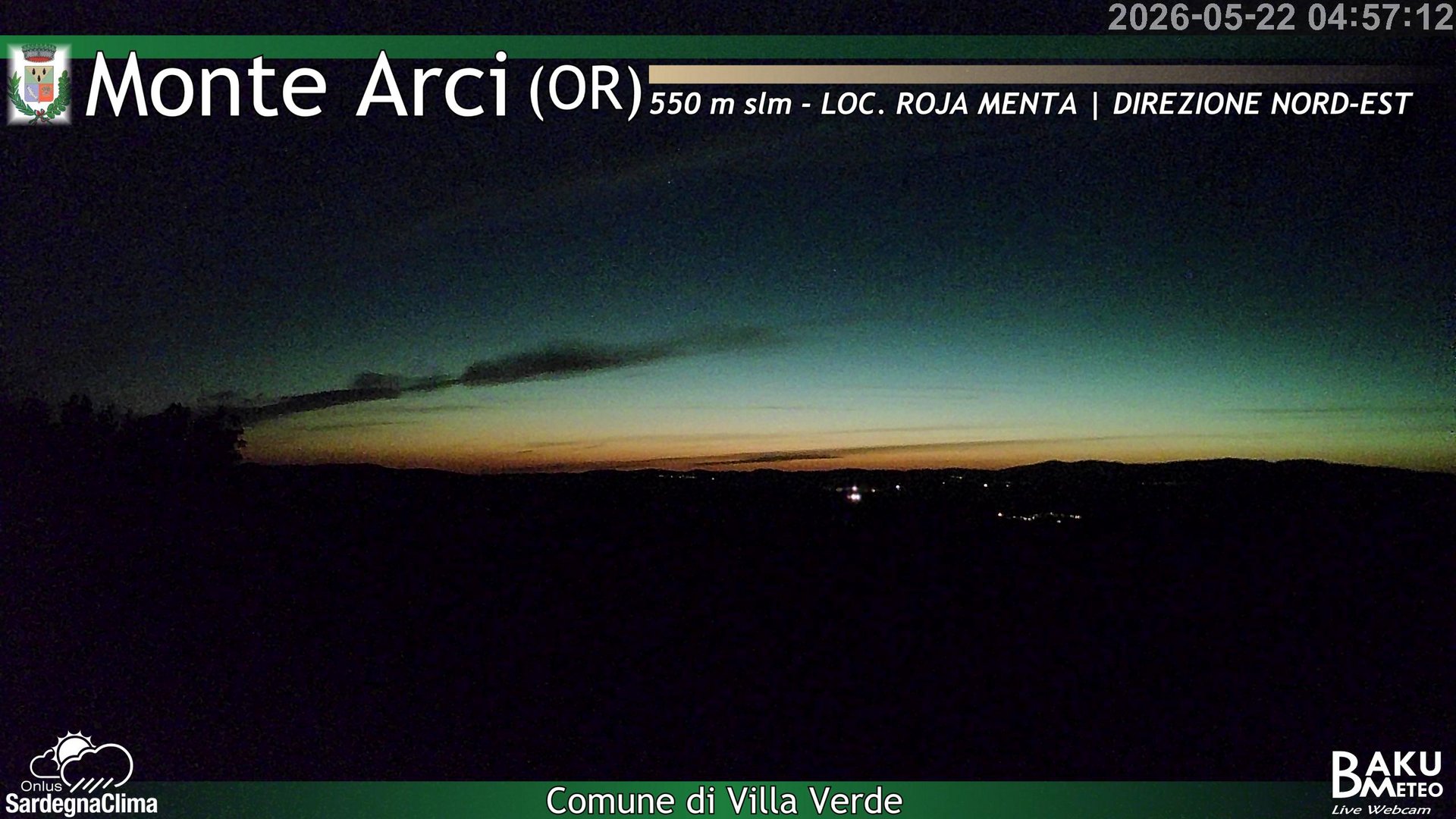time-lapse frame, Roja Menta Nord webcam