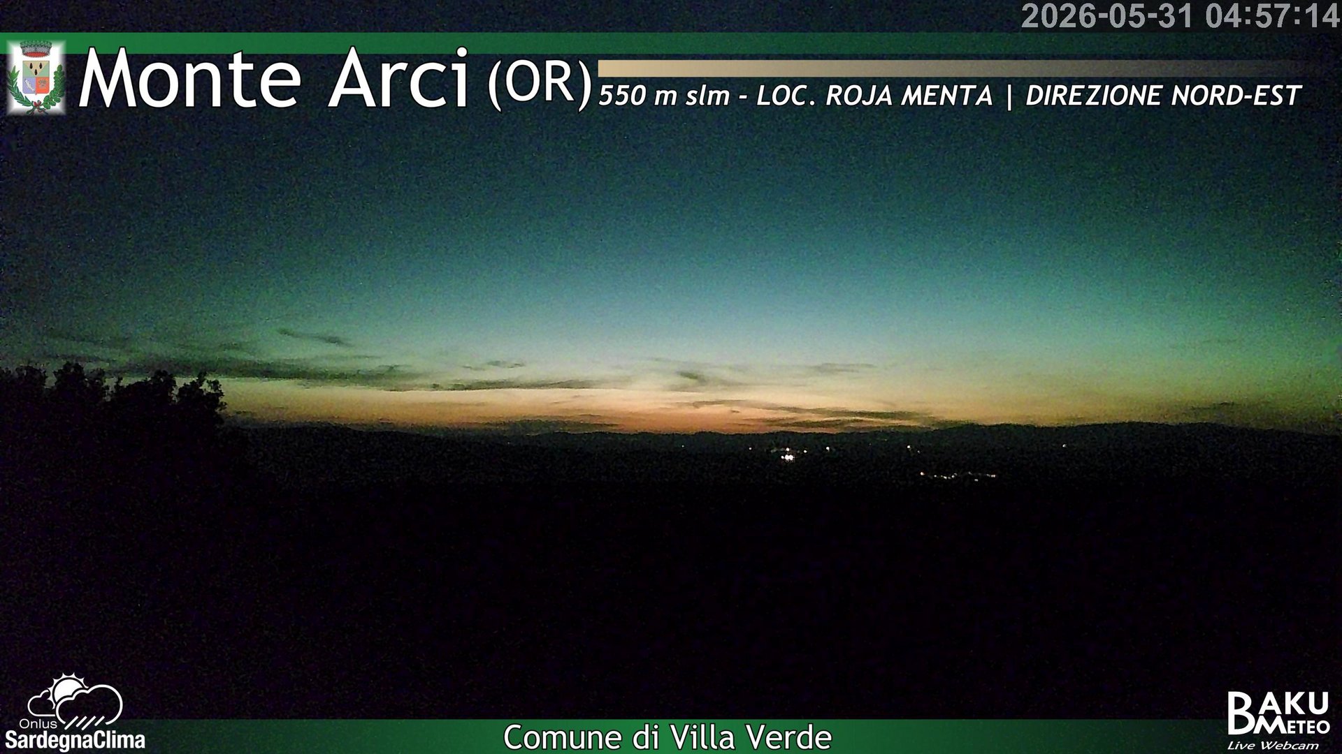 time-lapse frame, Roja Menta Nord webcam