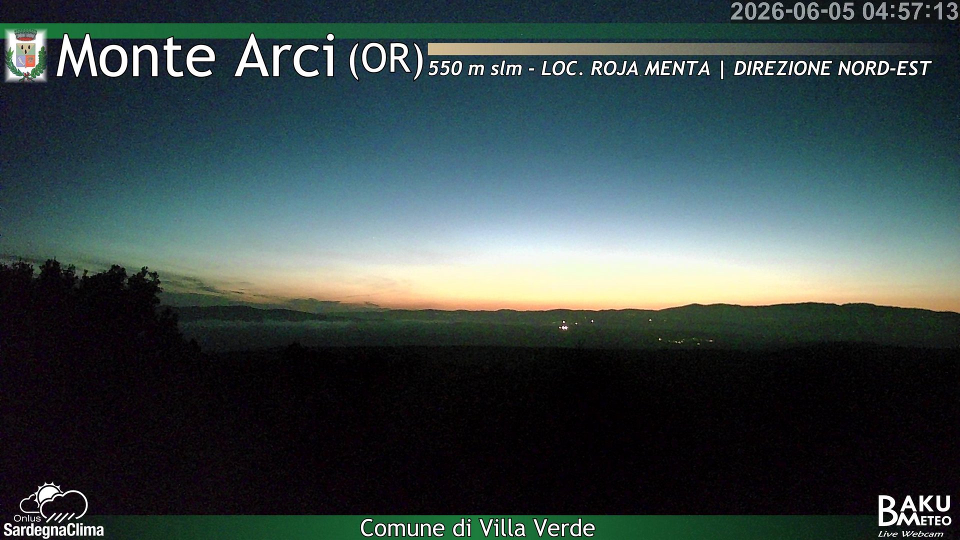 time-lapse frame, Roja Menta Nord webcam