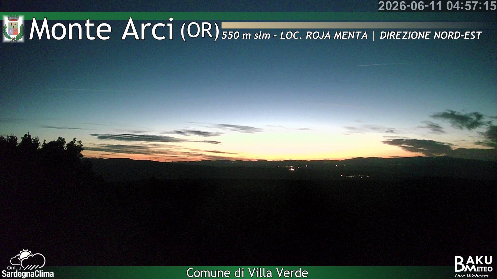 time-lapse frame, Roja Menta Nord webcam