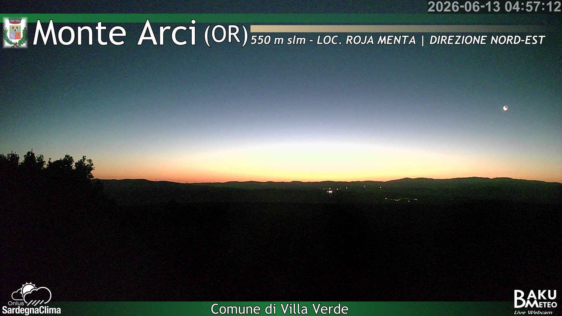 time-lapse frame, Roja Menta Nord webcam