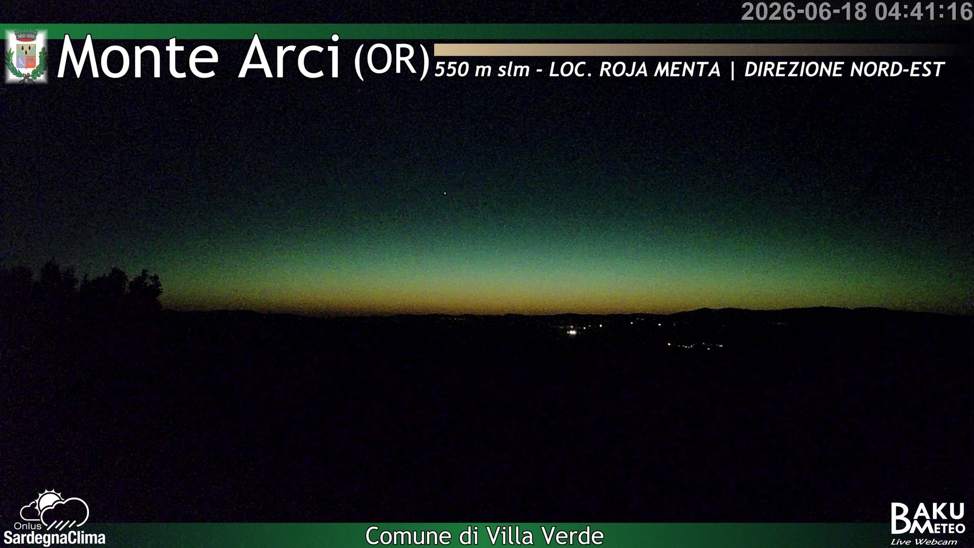 time-lapse frame, Roja Menta Nord webcam