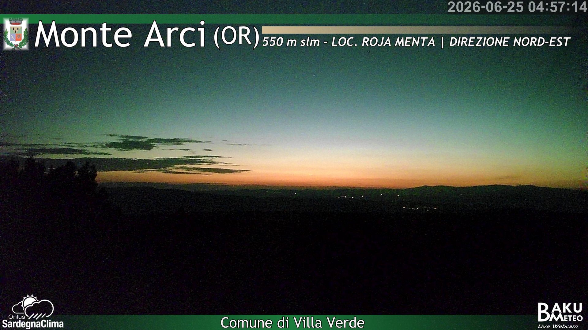 time-lapse frame, Roja Menta Nord webcam