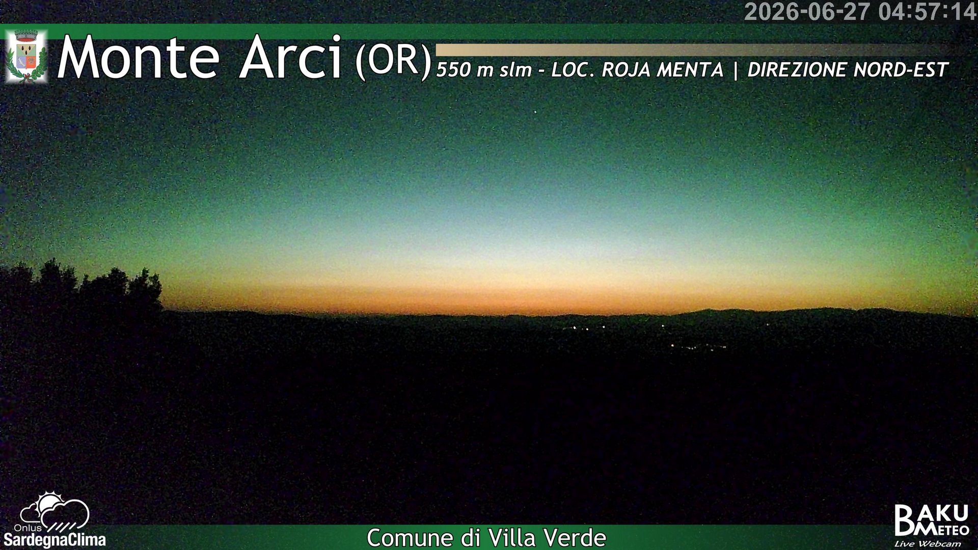 time-lapse frame, Roja Menta Nord webcam