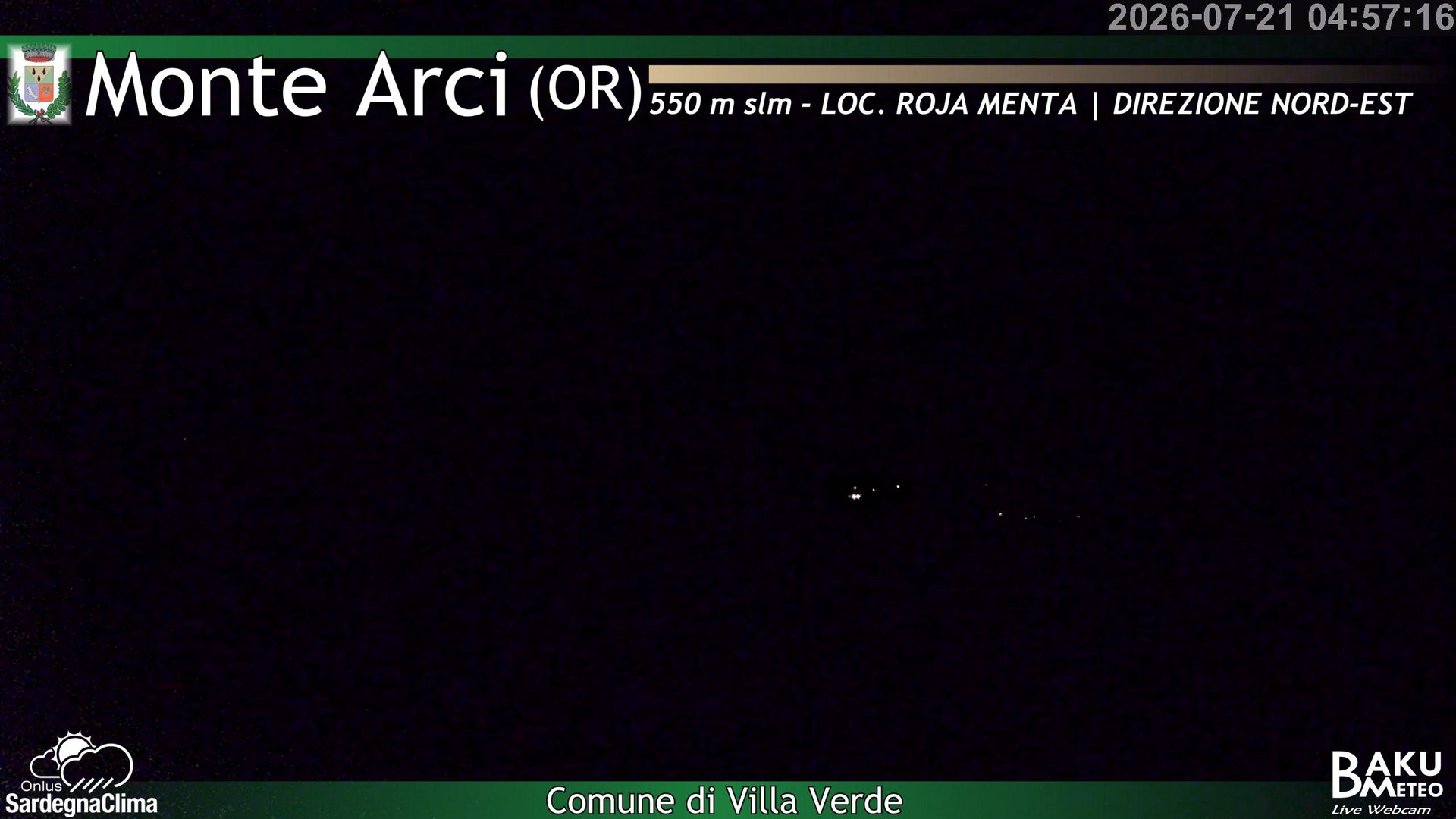 time-lapse frame, Roja Menta Nord webcam