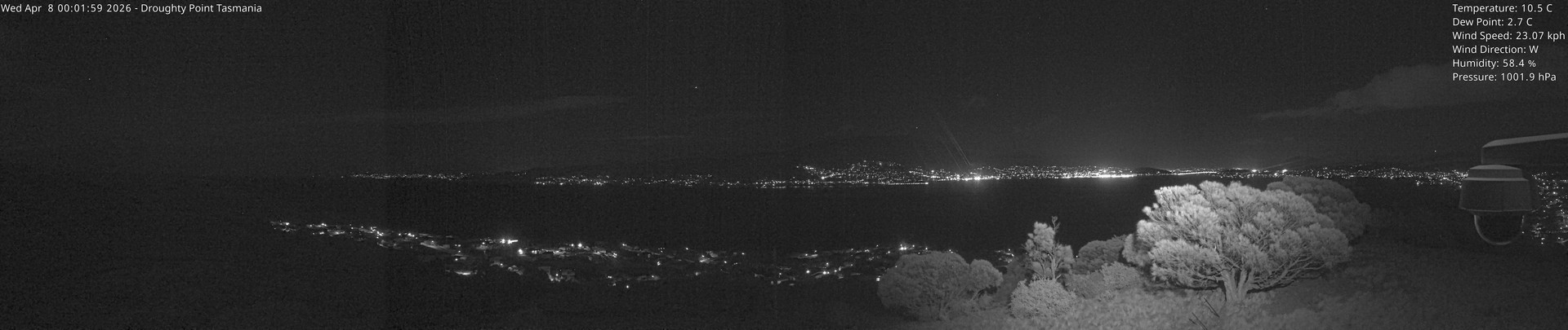 time-lapse frame, Droughty Point webcam