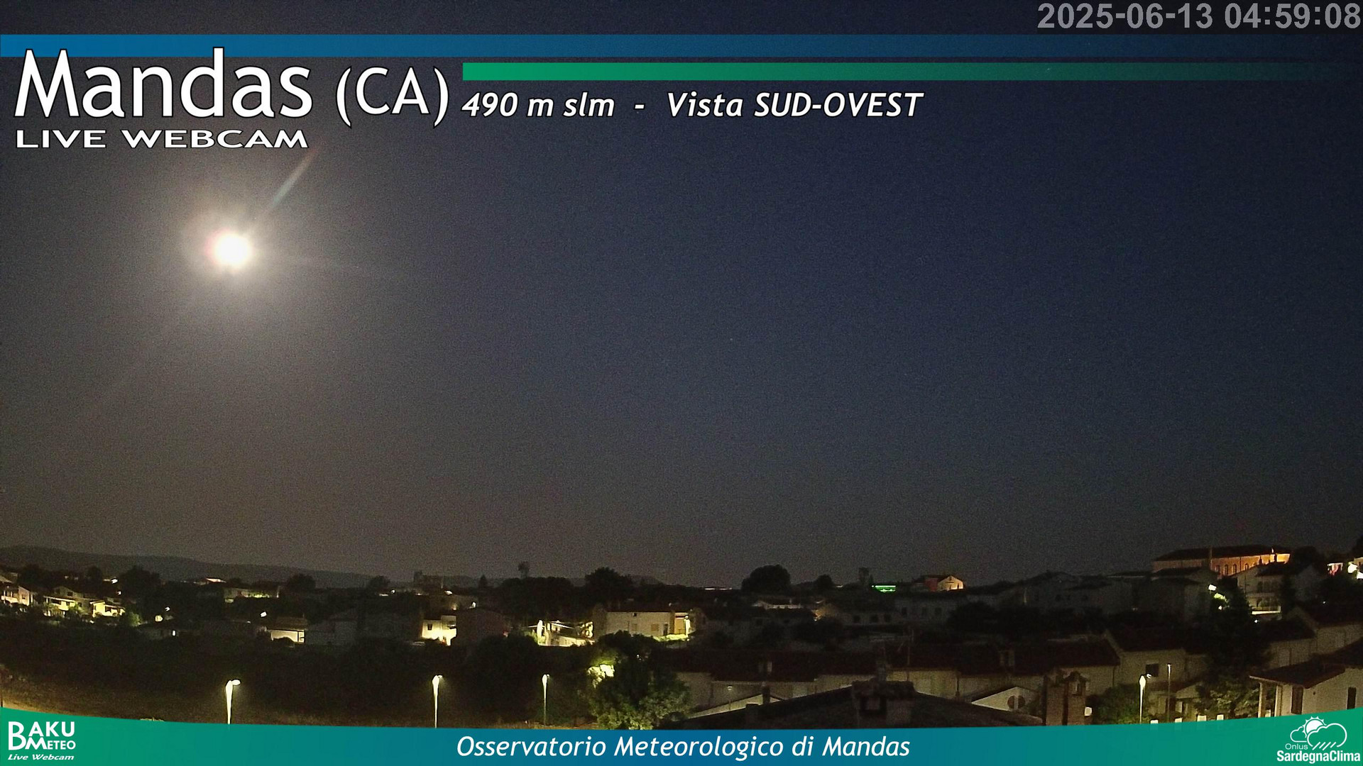 time-lapse frame, Mandas webcam